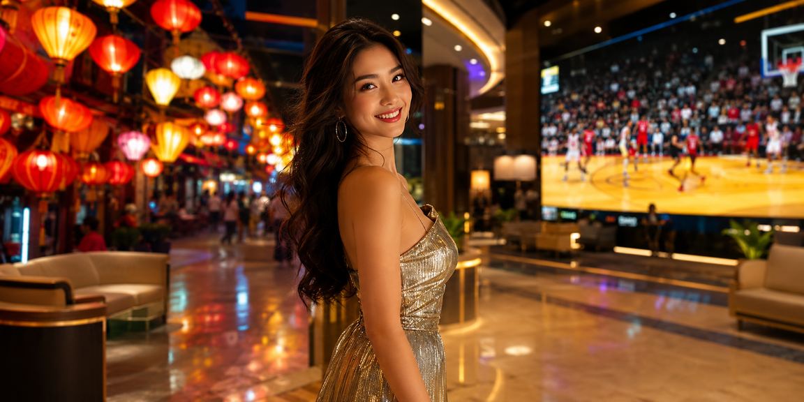 Người hâm mộ bóng rổ tại Hà Nội đặt cược dưới ánh đèn lồng rực rỡ đêm lễ hội